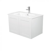 Fienza 750mm Joli Mila Wall Hung Vanity Right Hand Draws - Satin White